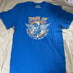 Rhythm & Beat Blue “Dream On” Graphic T-Shirt size Small
